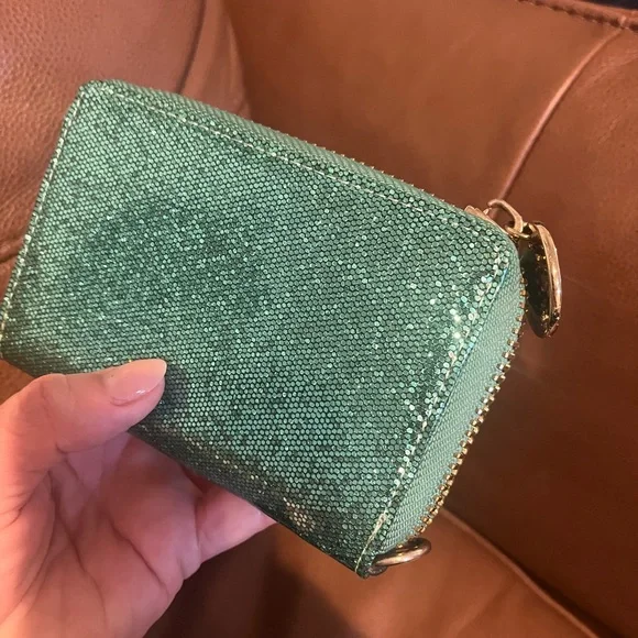 Deux Lux Blue and Gold Studded Wallet - Picture 2 of 7